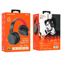 Наушники полноразмерные Borofone BO11 bluetooth 5.0 с микр. черный (1/24)