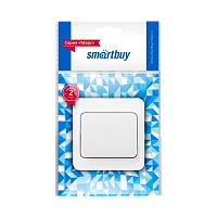 Выключатель Smartbuy "Марс" 1-клав.10A пластик белый