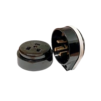 Разъем печной Прогресс о/у  карболитовый  с/з 380В черный  (1/6/72)