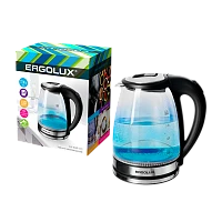 Электрочайник Ergolux ELX-KP02-C32 1500-2300W 1.8л черный