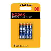 Батарейка Kodak MAX AAAA/25A/LR61/LR8D425 BL4 Alkaline 1.5V (4/120/960)