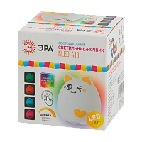 Ночник ЭРА NLED-413 1W 220V на основании рег.ярк./цвета желтый (1/30/60)