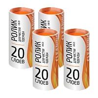 Сменный блок для чистки одежды Рыжий кот LRB-20 20сл. 4шт. (1/24)