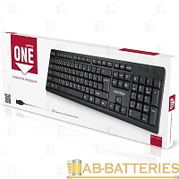 Клавиатура проводная Smartbuy 112UM ONE классическая USB 1.35м черный (1/20)