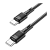 Кабель HOCO X83 Type-C (m)-Type-C (m) 1.0м 3.0A 60W ПВХ черный (1/33/330)