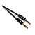 Кабель AUX GoPower Jack 3.5mm (m)-Jack 3.5mm (m) 1.0м TPE черный Premium Zip-Lock c подвесом (1/500)