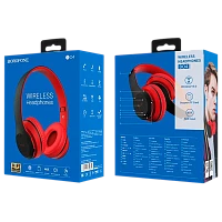 Наушники полноразмерные Borofone BO4 bluetooth 5.0 с микр. красный (1/12/36) 