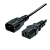 Кабель питания GoPower C14 (m)-C13 (f) 1.8м ПВХ 0.75мм удлинитель черный (1/10/100)