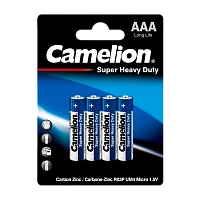 Батарейка Camelion BLUE R03 AAA BL4 Heavy Duty 1.5V (4/48/1152)