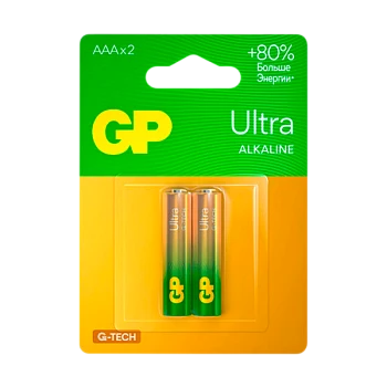 Батарейка GP ULTRA G-Tech LR03 AAA BL2 Alkaline 1.5V (2/20/160)