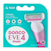 Сменные кассеты DORCO "EVE4 Simple" 4 лезвия 4шт. (цена за 1 шт)