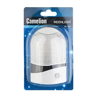 Ночник Camelion NL-249 "Ночник с фотосенсором" 220V в розетку белый (1/96)