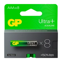Батарейка GP ULTRA PLUS G-tech LR03 AAA BL8 Alkaline 1.5V (8/96/768)