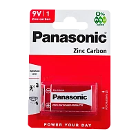 Батарейка Panasonic Крона 6F22 BL1 Zinc Carbon 1.5V (12/60)