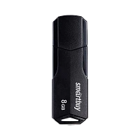 Флеш-накопитель Smartbuy Clue 8GB USB2.0 пластик черный