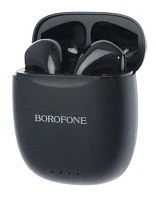Наушники вставные Borofone BW17 bluetooth 5.0 с микр. черный (1/32/128) 