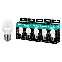 Лампа светодиодная Camelion G45 E27 7W 3000К шар Premium матовая