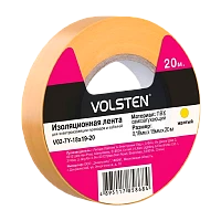 Изолента Volsten 19мм*20м ПВХ желтый (1/10/200)