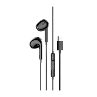 Наушники вставные HOCO M1 Max с микр. черный (1/21/210)