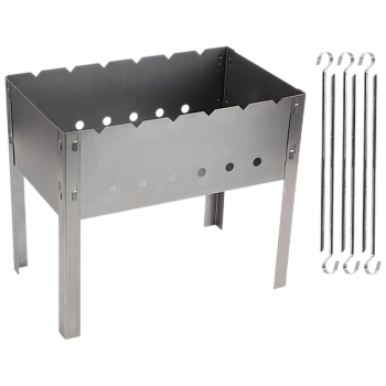 Мангал Ecos сборно-разборный 400х240х350мм с 6 шампурами (1/10)