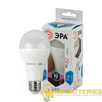 Лампа светодиодная ЭРА A65 E27 19W 6000К 170-265V груша Eco (1/10/100)