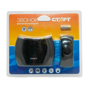Беспроводной звонок Старт 012 черный (1/30/60)