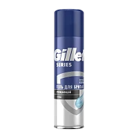 Гель для бритья Gillette Series Очищающий с углем 200мл (1/6)