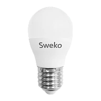 Лампа светодиодная Sweko G45 E27 10W 4000К 230V шар (1/5/100)