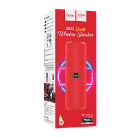 Портативная колонка HOCO BS33 bluetooth 5.0 IPX5 microSD красный (1/30)