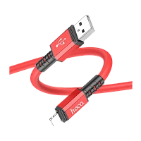 Кабель HOCO X85 USB (m)-Lightning (m) 1м 2.0A TPE красный (1/33/330)