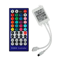 Контроллер ЭРА для светодиодной ленты с ИК пультом RGBW-Controller-12/24V-96/192W-IP20-IR