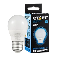 Лампа светодиодная Старт Sphere E27 10W 6500К 220V шар Black матовая (1/10/100)