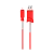 Кабель HOCO X24 USB (m)-microUSB (m) 1.0м 2.4A силикон красный (1/31/310)