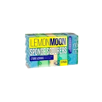 Губка для посуды Lemon Moon 96х64х30мм с профилированной поверхностью 5шт. (1/72)