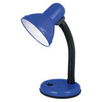 Светильник настольный Ultraflash UF-301P 60W 230V E27 на основании синий (1/32)