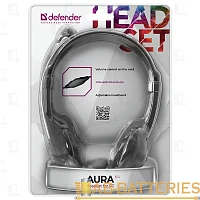 Наушники вставные Defender 104 Aura черный (1/50)