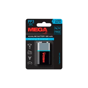 Батарейка Promega Крона 6LR61 BL1 Alkaline 1.5V (1/12/192/4608)