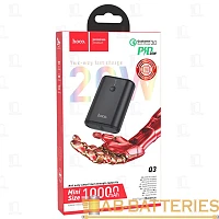 Внешний аккумулятор HOCO Q3 10000mAh 3.0A 20W 1USB/Type-C черный (1/27)