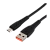 *Кабель GoPower GP07M USB (m)-microUSB (m) 2.4A силикон черный (1/200/800) 