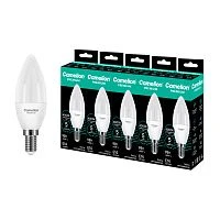 Лампа светодиодная Camelion C37 E14 9W 4000К свеча Premium матовая