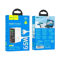 Сетевое З/У HOCO N36 3USB/Type-C 65W белый