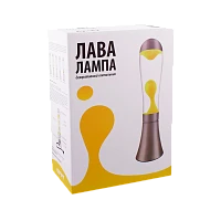 Светильник настольный Старт ЛАВА-лампа 25W 220V E14 на основании сенс. желтый (1/6)