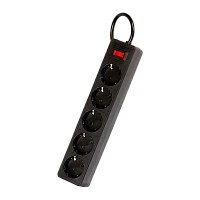 Сетевой фильтр Smartbuy SBSP 5р.С/З 10A 5.0м черный (1/35)