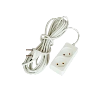 Удлинитель Прогресс Standard 2р.Б/З 10A 3.0м 2x1мм² белый (1/40)