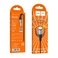 Кабель HOCO X38 USB (m)-Type-C (m) 1м 2.4A нейлон черный (1/30/300)