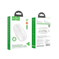 Мышь беспроводная HOCO GM15 классическая USB белый (1/11/110)