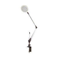 Светильник настольный Camelion KD-822 10W 230V 1LED струбцина сенс. 5 ур.ярк.+3 цв. белый (1/4)