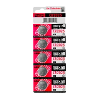 Батарейка Maxell CR2025 BL5 Lithium 3V (5/100/2000)
