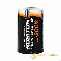 Батарейка ROBITON ER14250-SR2 1/2AA SR2, в упак 20 шт (2/20/500/1000)