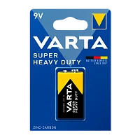 Батарейка Varta SUPERLIFE Крона 6F22 BL1 Heavy Duty 9V (2022) (1/10/50)